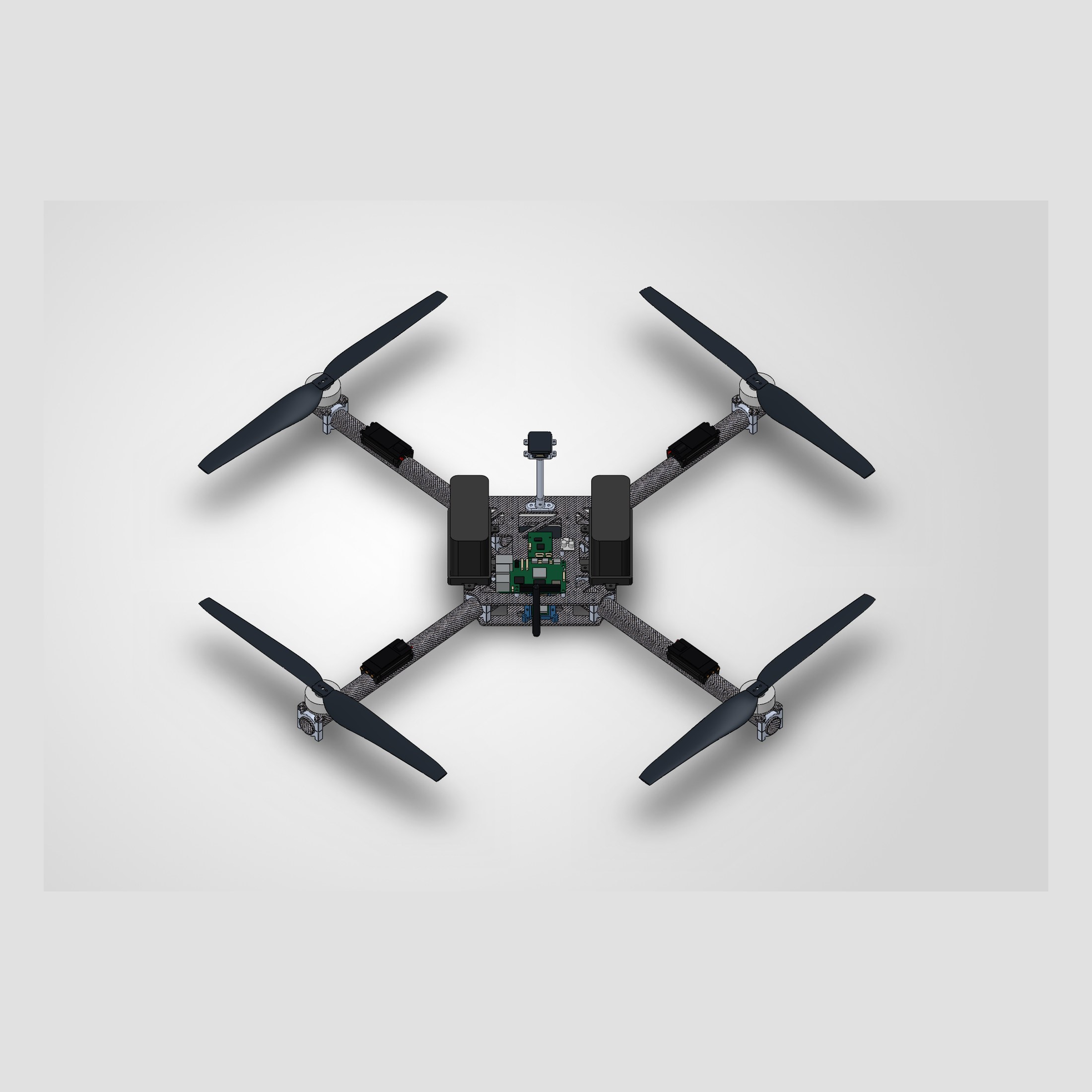Front-top isometric CAD view of Project ECHO